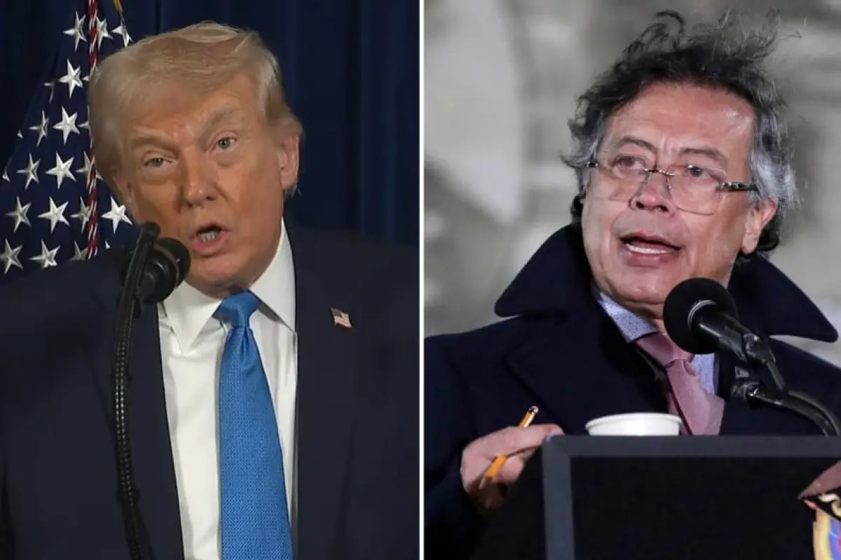 Donald Trump y Gustavo Petro, EFE