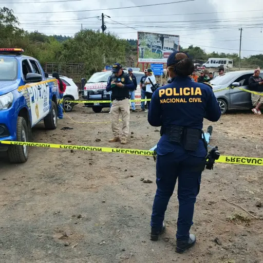 La víctima del ataque armado en San Vicente Pacaya perdió la vida. ,Bomberos Voluntarios