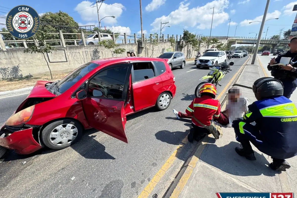 En el km 8.5 de la ruta al Atlántico se registró una múltiple colisión vehicular., Bomberos Municipales