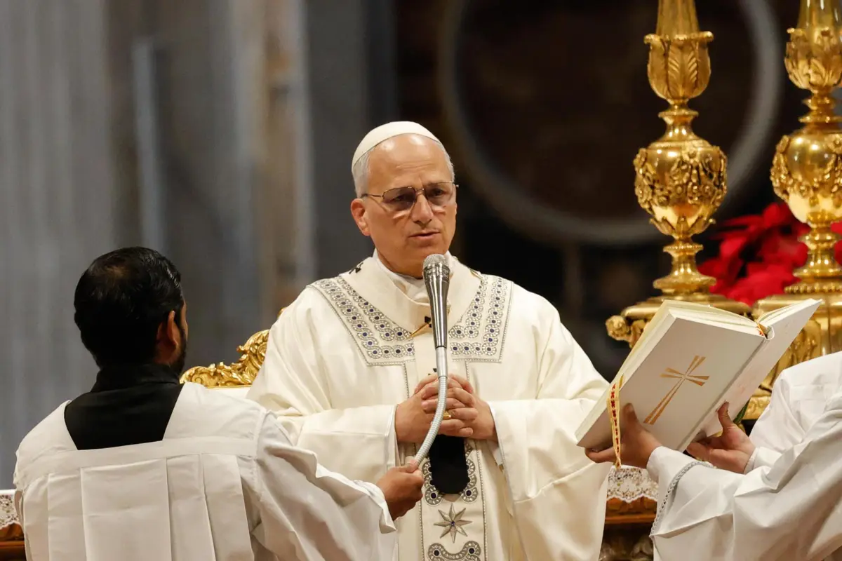 Papa León XIV oficia misa en la basílica de San Pedro, EFE