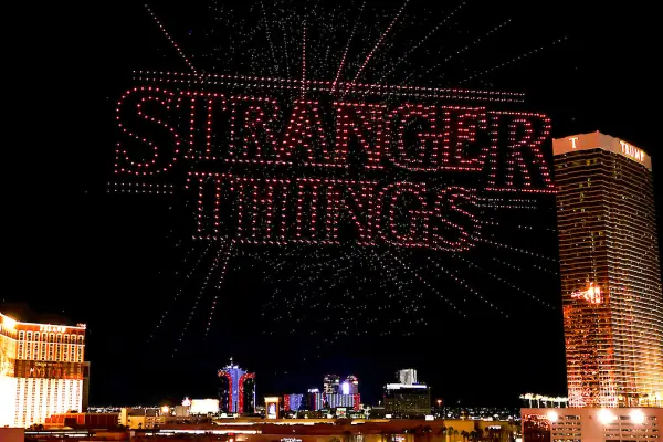 VIDEO. Espectacular show de drones en Las Vegas por el final de Stranger Things