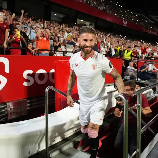 Sergio Ramos en su presentación con el Sevilla el 6 de septiembre del 2023 - Sevilla FC