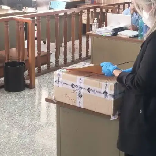 Los peritos del Inacif presentaron parte de los medios de prueba analizados en el caso por el crimen contra el jefe legal del Congreso, Hansel Szarata. ,Ángel Oliva/EU