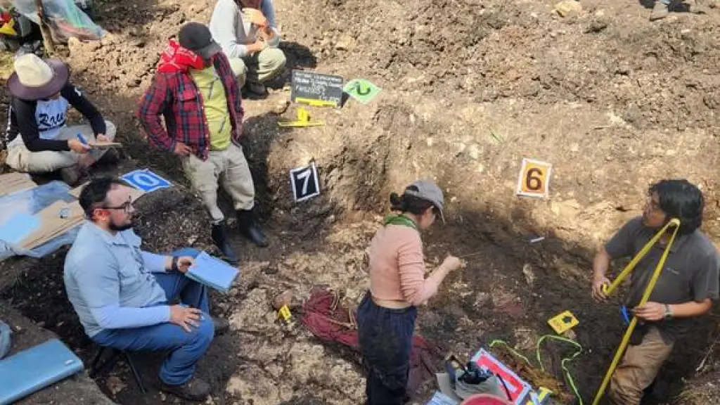 Las osamentas fueron localizadas en el marco de excavaciones realizadas en Petén. ,Ministerio Público