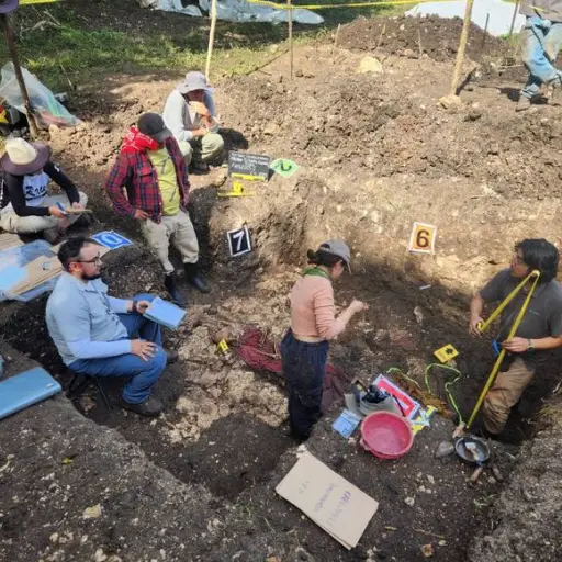 Las osamentas fueron localizadas en el marco de excavaciones realizadas en Petén. ,Ministerio Público