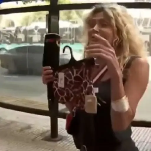 Incómodo momento en TV. ,Captura de pantalla video de X.