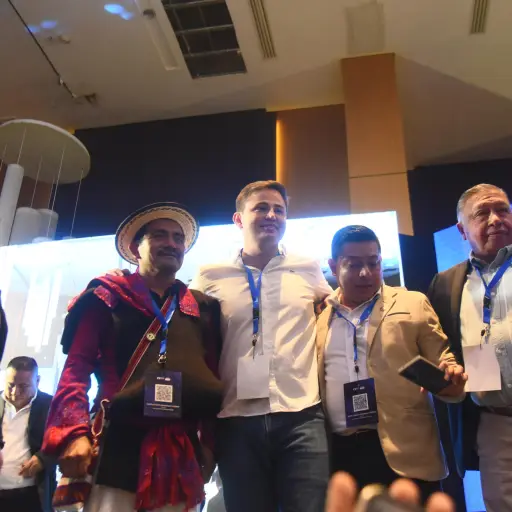 El alcalde, Sebastián Siero, celebró junto a varios funcionarios afines. ,Omar Solís.