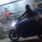 Video muestra brutal caída de motorista en carrera clandestina en zona 25t