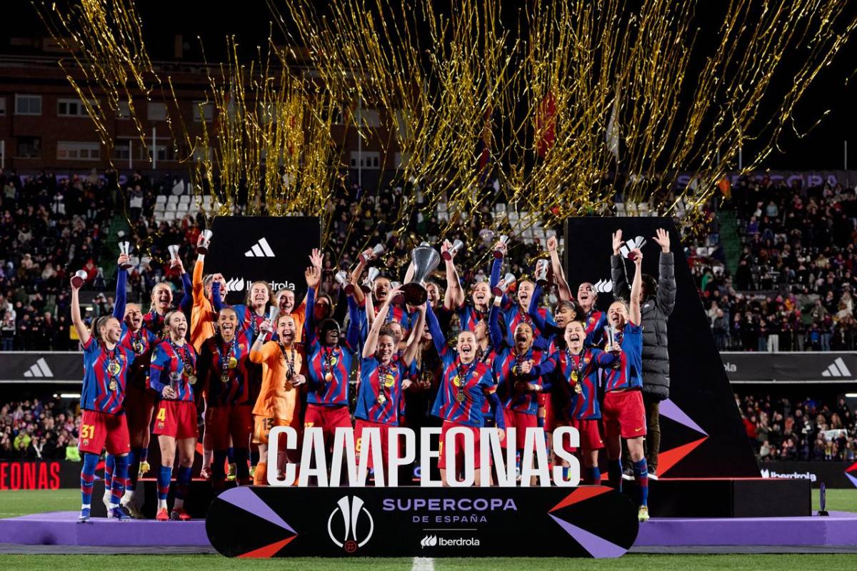 Barcelona derrota a Real Madrid y gana la sexta Supercopa