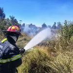 Brigadista muere en incendio de San Sebastián, Huehuetenangot