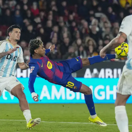 Lamine Yamal hizo gol ante Real Oviedo este domingo en La Liga 