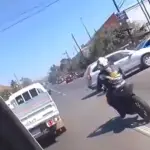 La motocicleta que se accidentó llevaba a dos personas a bordo. ,Redes sociales.
