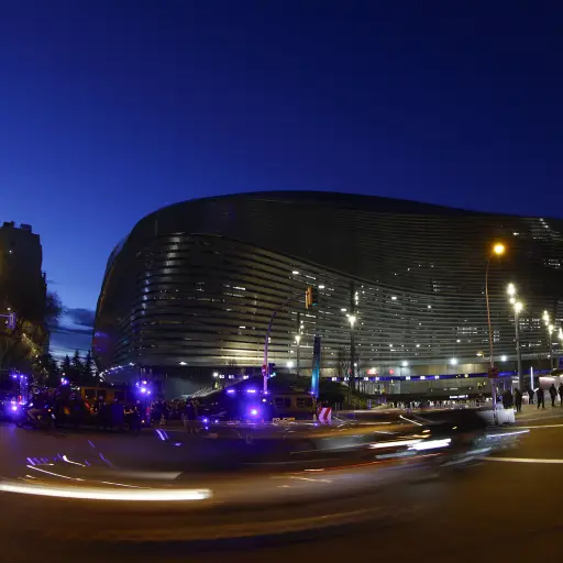 Estadio Santiago Bernabéu, que es utilizado también para conciertos 