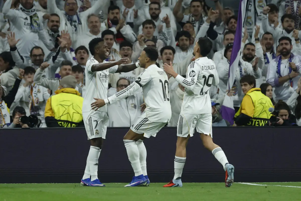 Celebración del Real Madrid ante el Mónaco en la Champions League - EFE