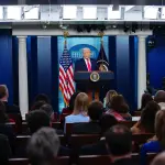 Trump brinda conferencia de prensa en el primer aniversario de su regreso a la Casa Blancat
