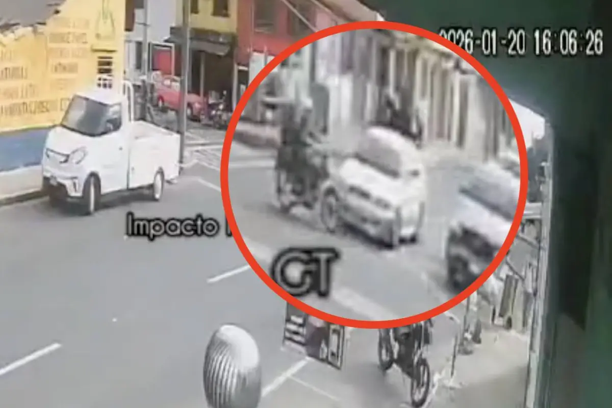 Mortal accidente de motocicleta en la zona 12 capitalina., Captura de pantalla video de X.