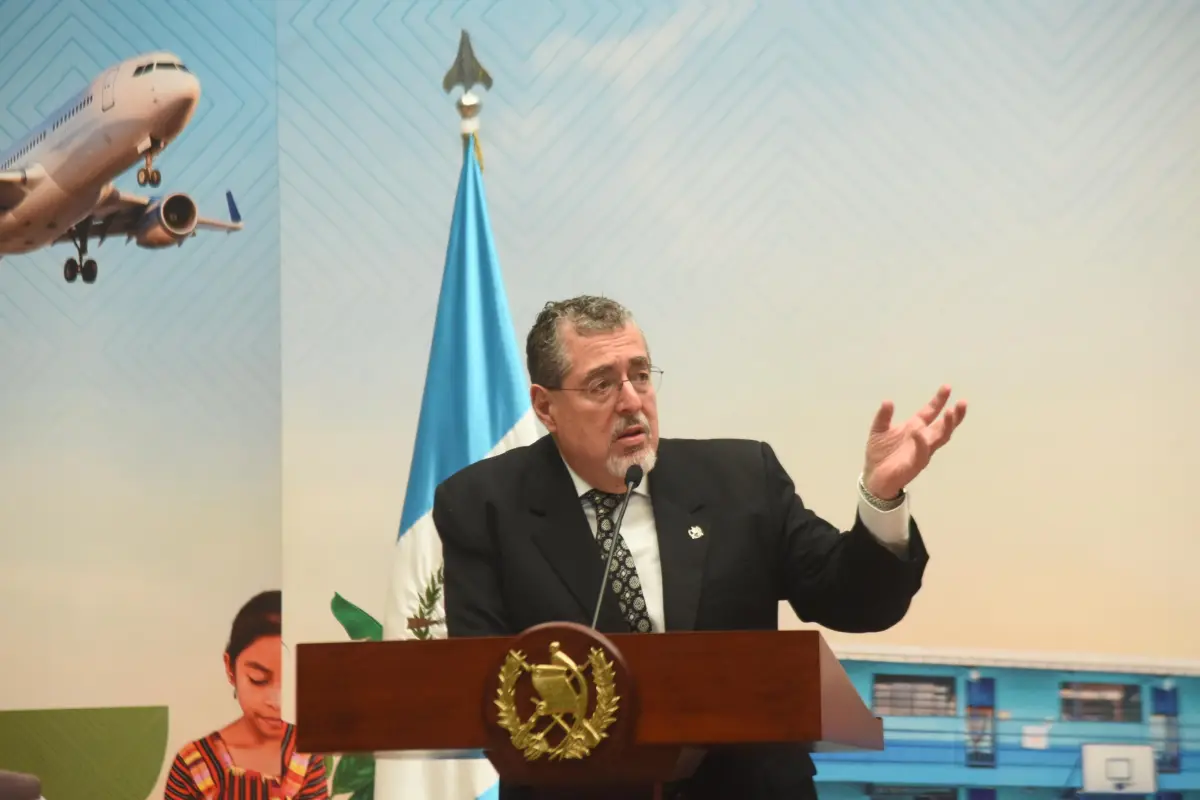 El presidente Bernardo Arévalo durante la conferencia de prensa "La Ronda", el miércoles 21 de enero de 2026., Omar Solís/Emisoras Unidas