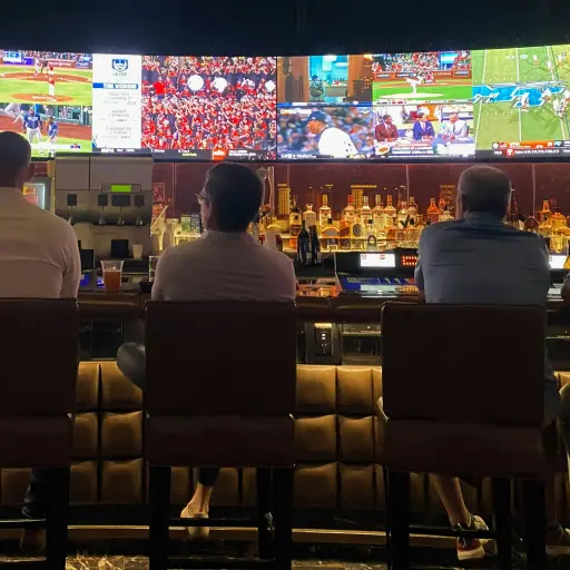 Imagen ilustrativa de personas viendo deporte en un bar - Unsplash