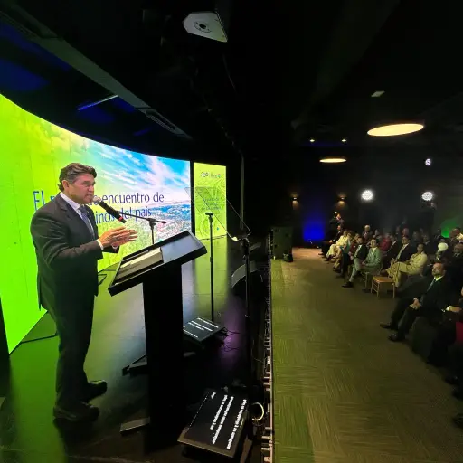 El alcalde capitalino, Ricardo Quiñónez, ofreció unas palabras durante el acto conmemorativo de los 250 años del traslado de la capital del país al Valle de la Ermita.  ,Foto Omar Solís