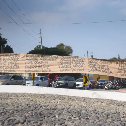 Manifestación en el ingreso a Antigua Guatemala, en el marco de la elección de magistrados de la Corte de Constitucionalidad por parte del CSU - Usac. ,Omar Solís/Emisoras Unidas