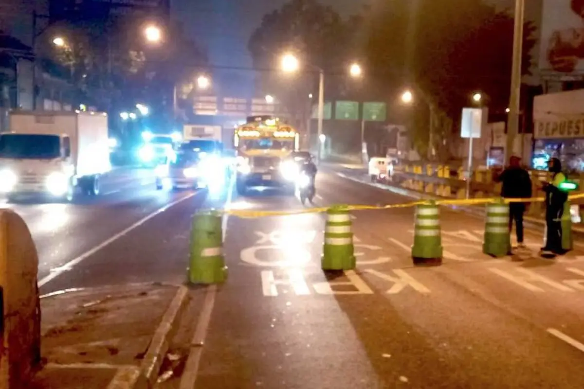 El hecho donde murió un motorista ocurrió en la zona 13., PMT capitalina/Montejo