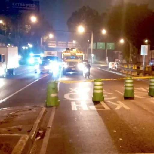 El hecho donde murió un motorista ocurrió en la zona 13. ,PMT capitalina/Montejo