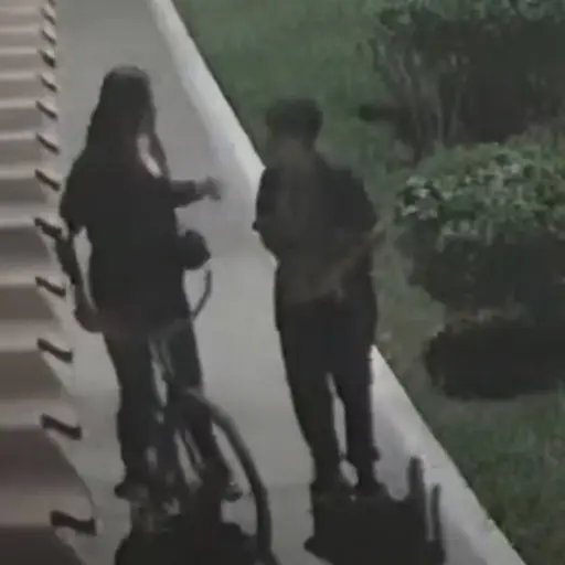 Mujer asalta con cuchillo despoja a estudiante. ,Captura de pantalla video de Facebook.