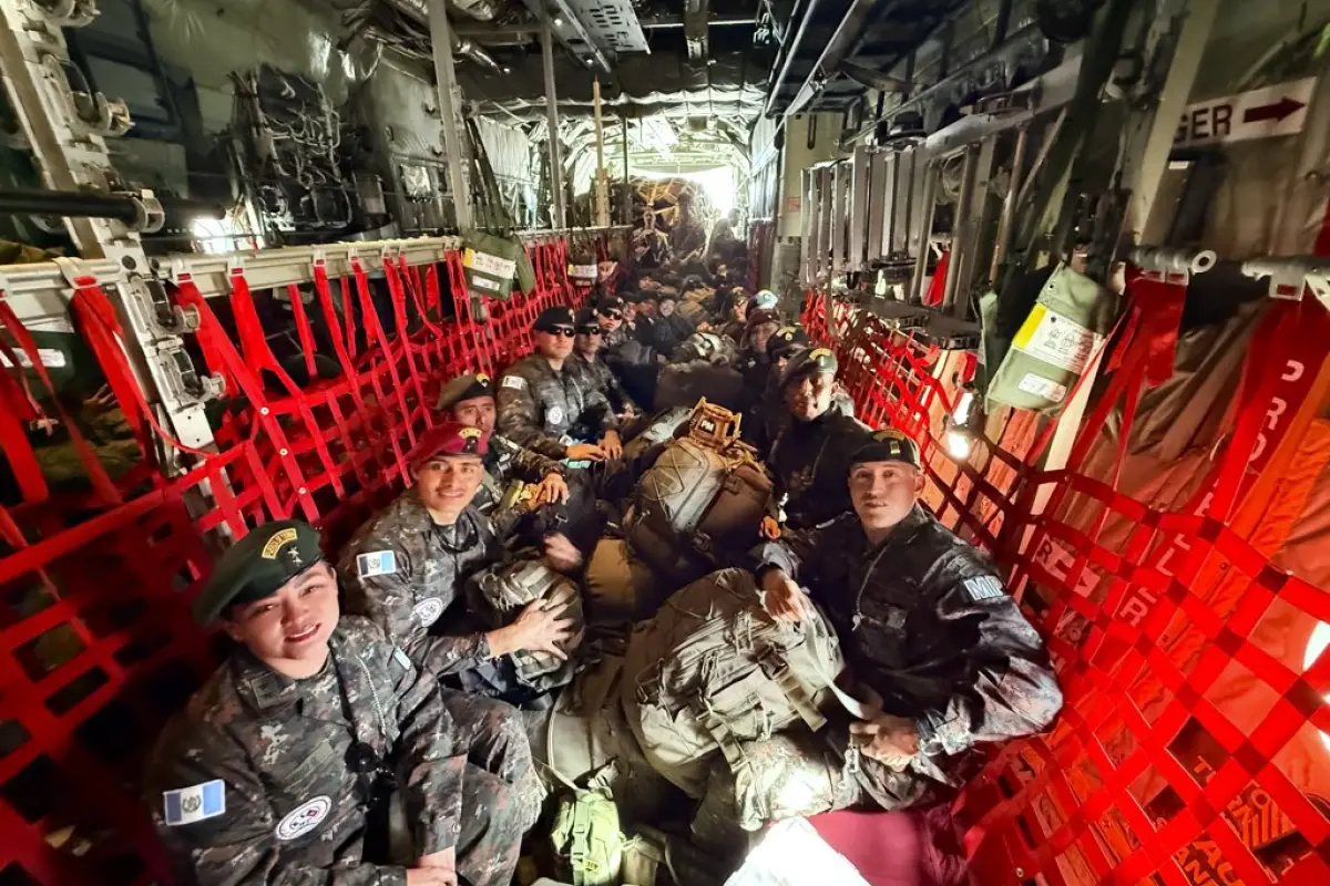 Un nuevo contingente de militares guatemaltecos partió hacia Haití este sábado 14 de febrero de 2026., Ejército de Guatemala.