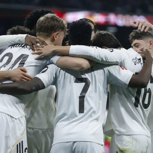 Celebración del Real Madrid ante la Real Sociedad - EFE