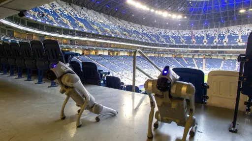 Mundial 2026: El partido Monterrey-Xelajú tuvo perros robot