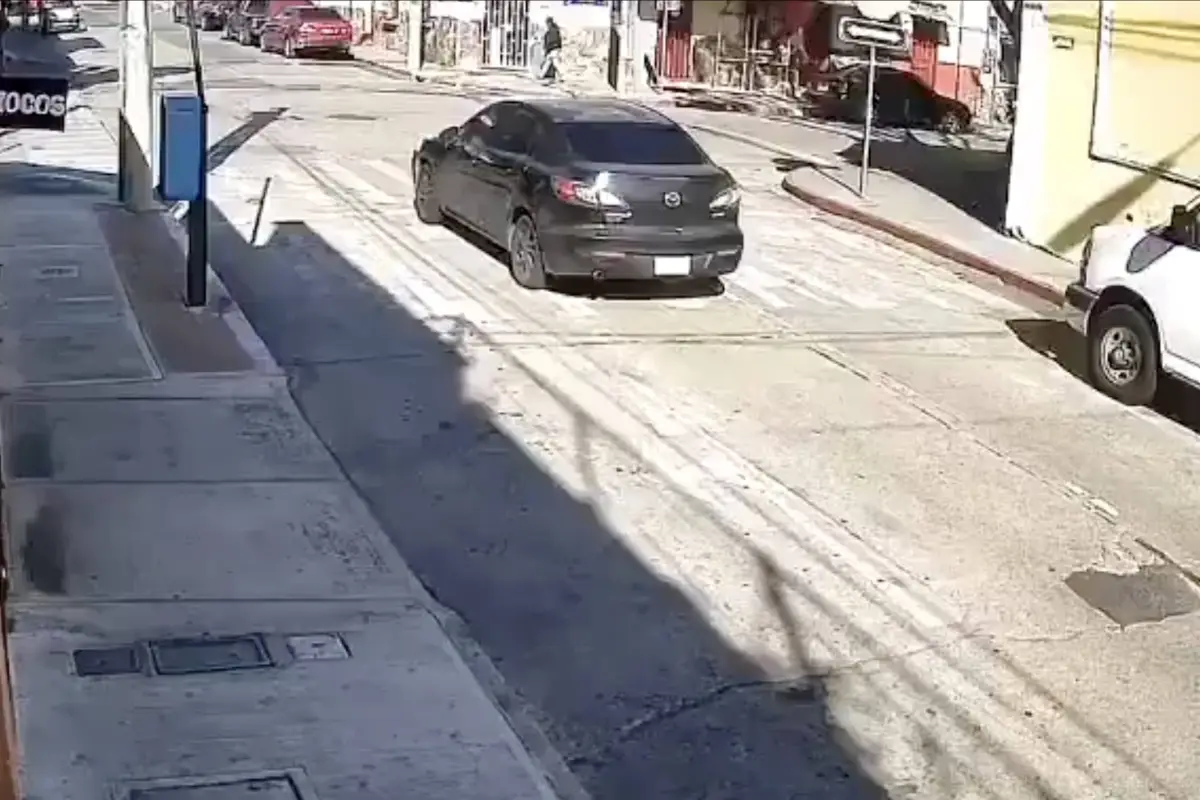 Motorista gravemente herido tras violento choque., Captura de pantalla video de X.