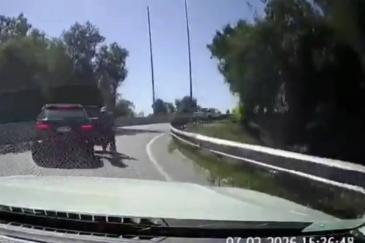 Video capta intento de asalto., Captura de pantalla video de X.