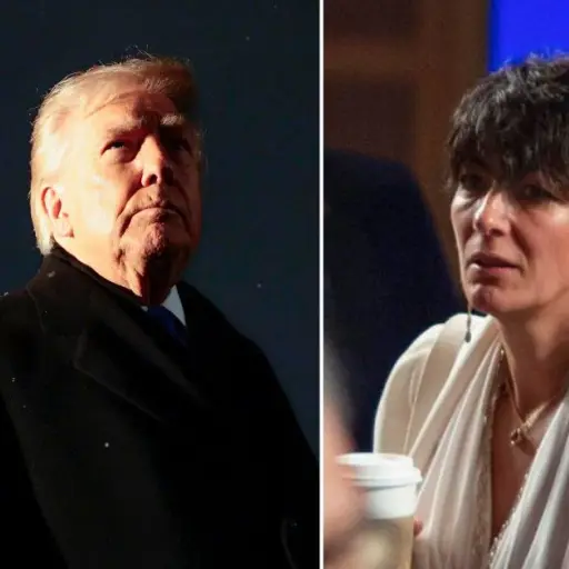 Donald Trump y Ghislaine Maxwell ,EFE