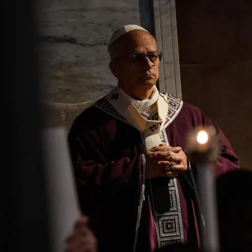 Papa León XIV en el Miércoles de Ceniza ,EFE