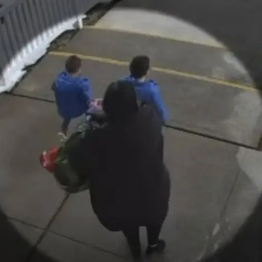 Video muestra atropello de madre y sus hijos frente a Bloom Academy. ,Captura de pantalla video de Facebook.