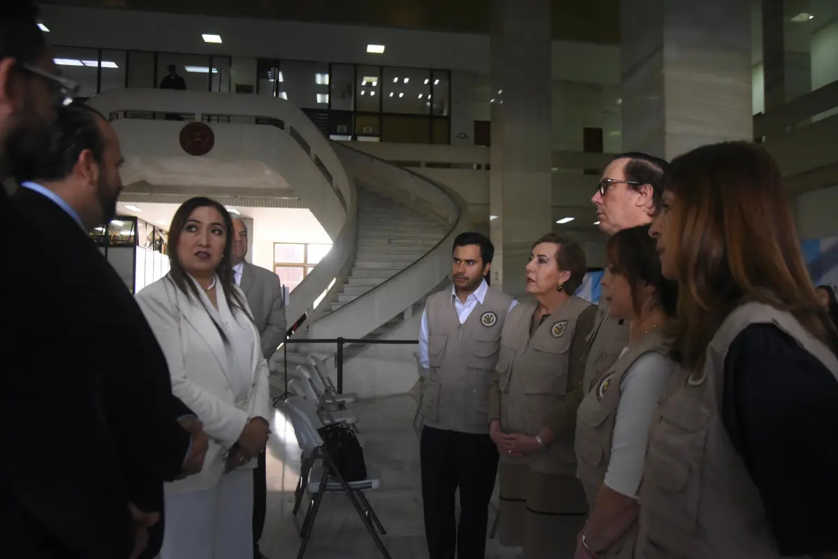 Los integrantes de la misión de la OEA conversaron con autoridades de la CSJ., Omar Solís/Emisoras Unidas