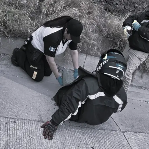 De los motoristas heridos, al menos cuatro han requerido hospitalización. ,Bomberos Voluntarios.