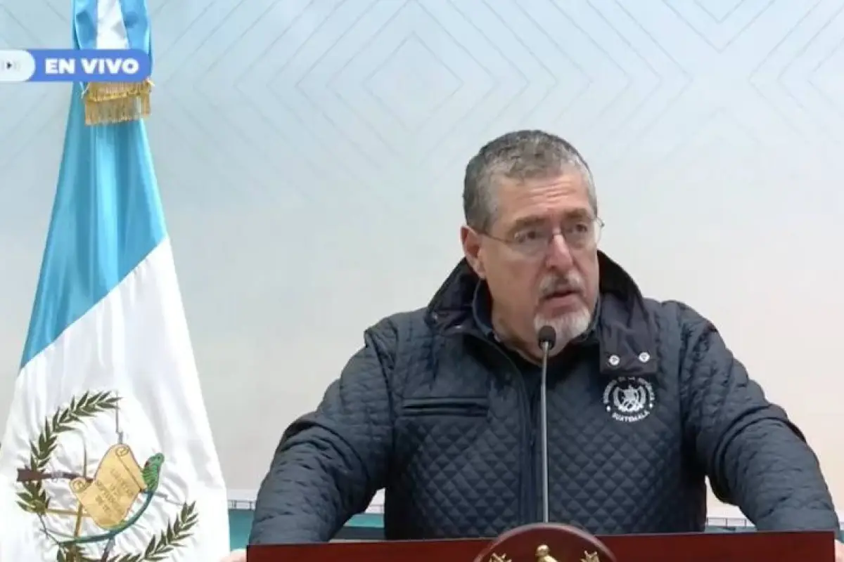 El presidente Bernardo Arévalo durante la conferencia de prensa "La Ronda", el miércoles 4 de febrero de 2026., Gobierno de Guatemala