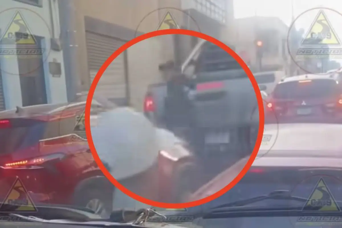 Presunto ladrón muere en zona 1., Captura de pantalla video de Facebook.