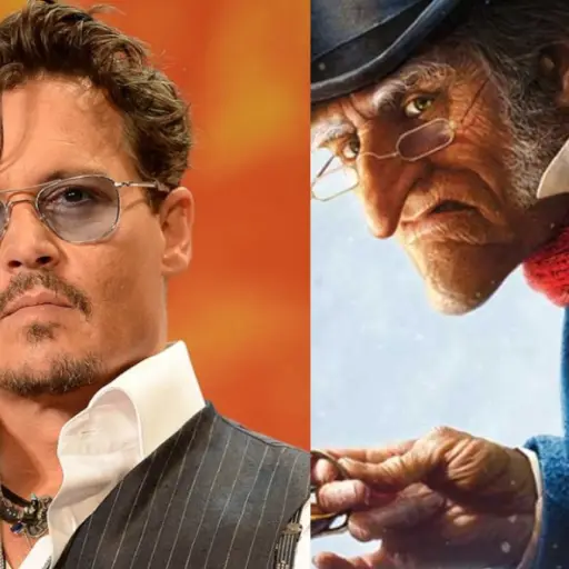Johnny Depp como Ebenezer Scrooge ,Redes sociales