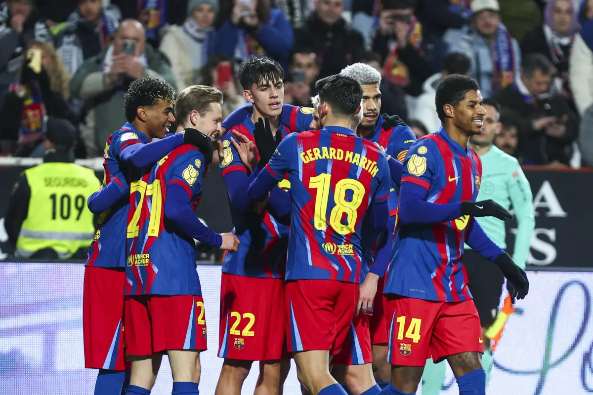 Celebración del Barcelona ante el Albacete - EFE