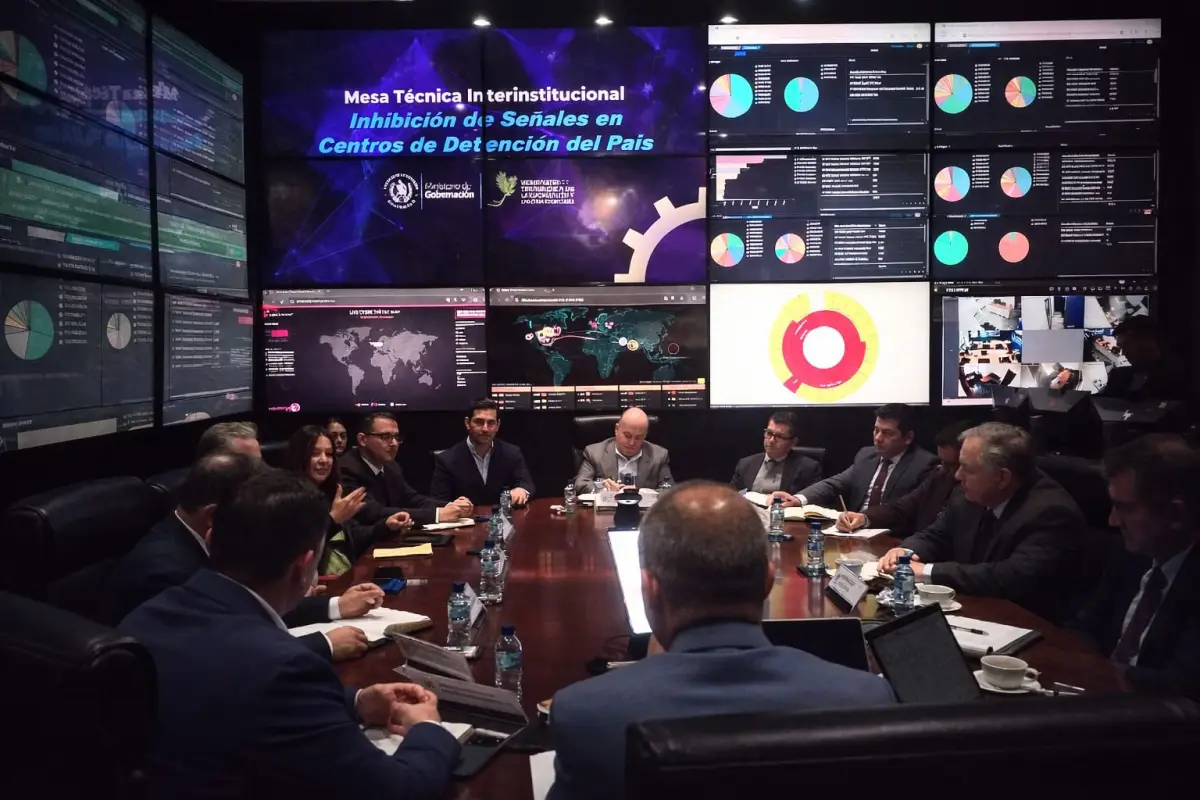 Reunión de la mesa técnica interinstitucional para inhibición de señales en cárceles del país., Ministerio de Gobernación