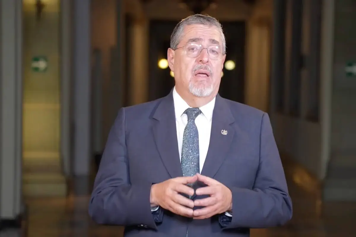 El presidente, Bernardo Arévalo se pronunció por la elección de magistrados de la CC en el CANG., Captura de pantalla