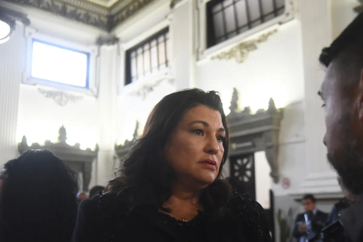 residenta de la junta directiva del Colegio de Abogados y Notarios de Guatemala (CANG), Patricia Gámez, Foto Omar Solís