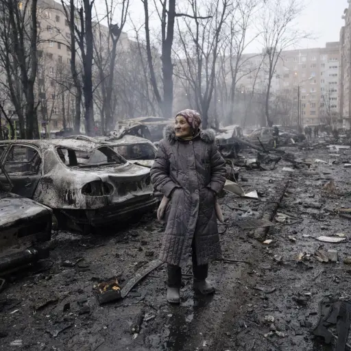 Imagen de los destrozos causados por los bombardeos rusos en Ucrania , (Rusia, Ucrania) EFE/EPA/HANDOUT HANDOUT EDITORIAL USE ONLY/NO SALES