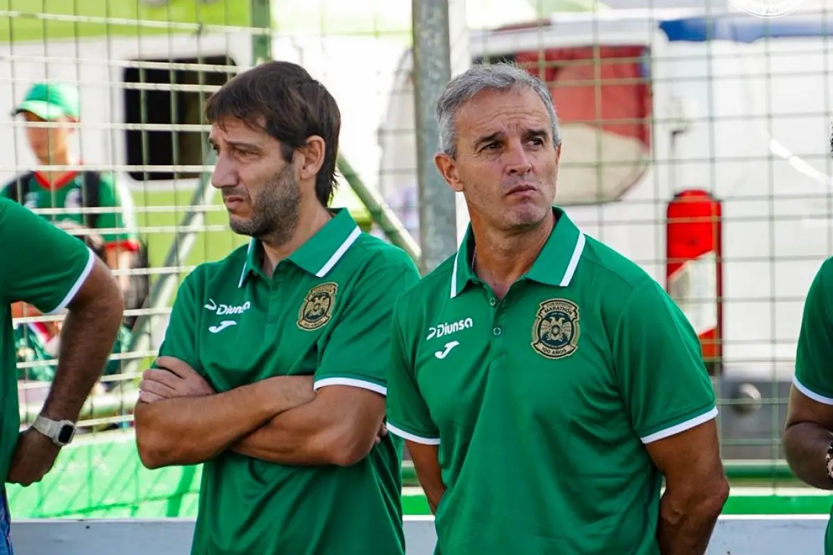 Pablo Lavallén, técnico argentino del Marathón de Honduras - CD Marathón