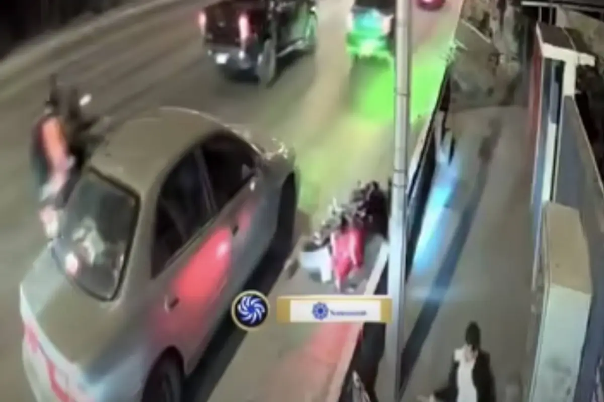 Accidente en zona 6., Captura de pantalla video de Facebook.