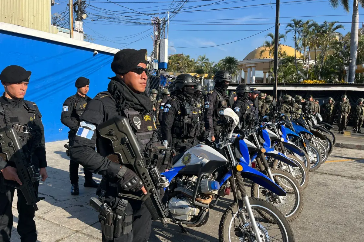 Lanzamiento del Plan Centinela, segunda fase, en Escuintla., PNC