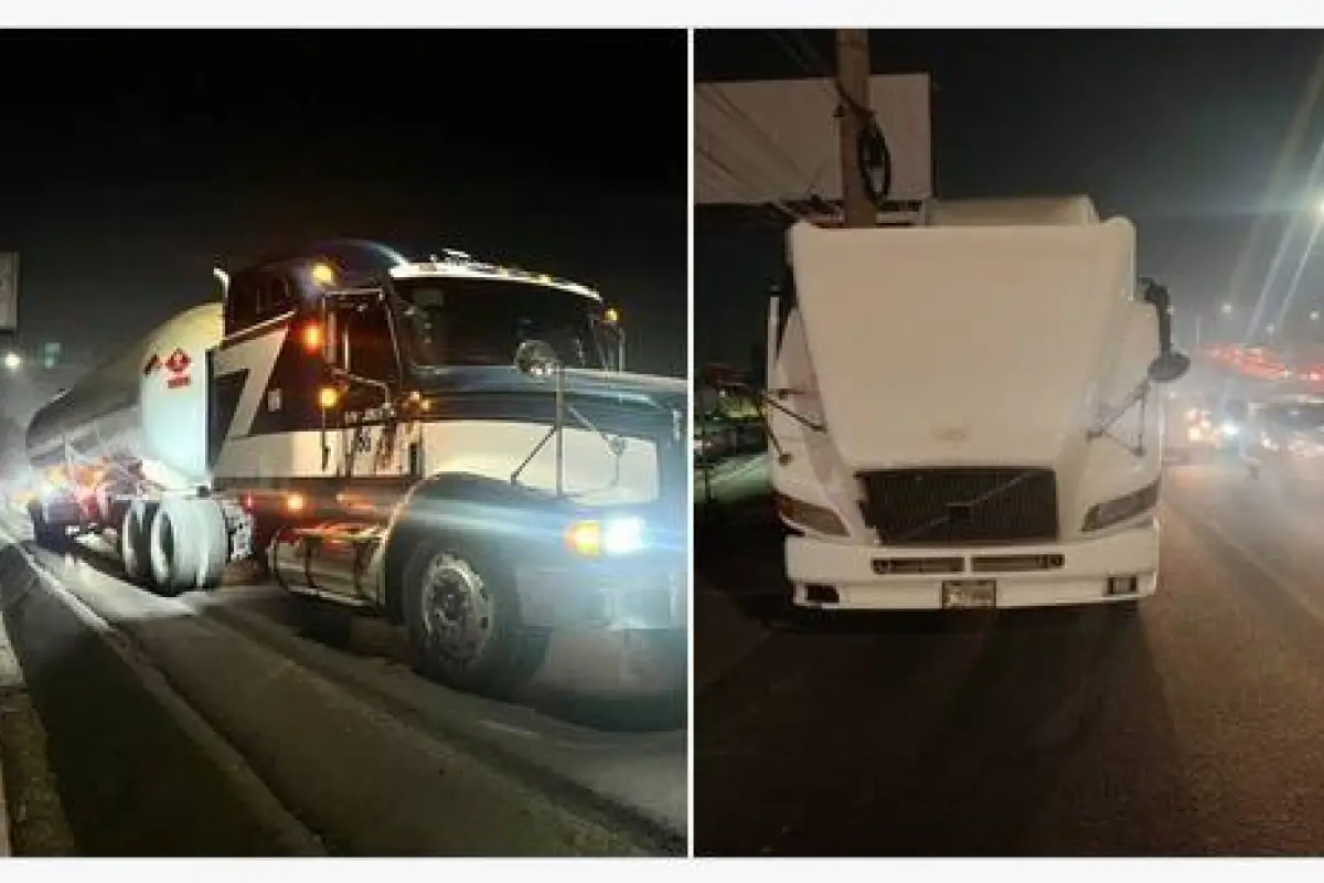 Dos tráileres averiados obstaculizan el paso en Km. 15.4 y 18.8 de la ruta al Pacífico., PMT de Villa Nueva