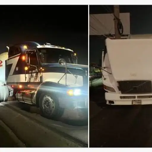 Dos tráileres averiados obstaculizan el paso en Km. 15.4 y 18.8 de la ruta al Pacífico. ,PMT de Villa Nueva